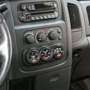 Dodge Ram 3500 Gauge Pod - Banks Power - 3-Gauge Dash Pod - Black - `03-`05